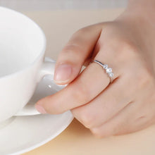 3-Piece Zircon Bridal Ring Set | Sterling Silver Engagement, Wedding & Promise Bands
