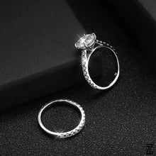 3CT 9mm Moissanite D Color Engagement Ring | 18K White Gold-Plated 925 Silver Wedding Ring | Handcrafted Moissanite Rings | Stackable Bands
