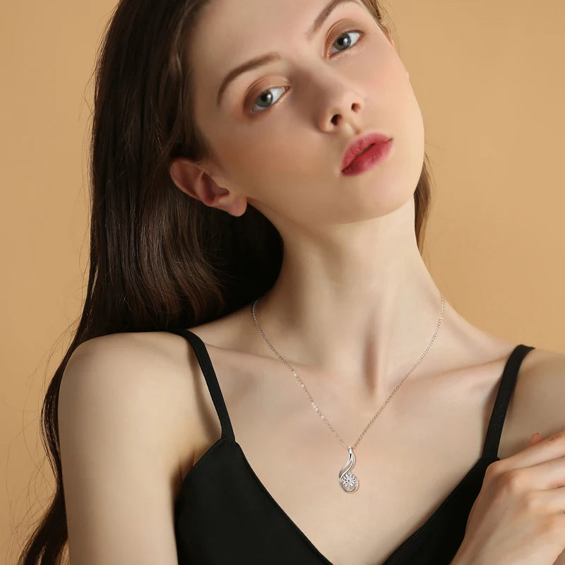 8.0mm 2.0 Carat Moissanite Diamond Pendant Necklace | Real 925 Silver & 14k Gold Plated
