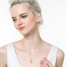 8.0mm 2.0 Carat Moissanite Pendant Necklace | Real 925 Silver & 14k Gold-Plated Jewelry for Women
