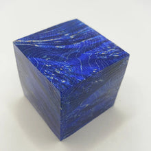 8mm Blue Dyed Elder Wood Tungsten Ring | Handcrafted Box Elder Wood Wedding Band
