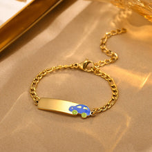 Baby Name Bracelet | Add Butterfly, Car & Bear Charms, Customizable Birthdate & Name
