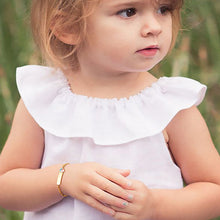 Custom Baby Bracelet | Personalized with Name, Birthdate & Butterfly, Car, Bear Charms
