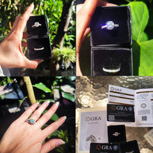 Dazzling Moissanite Engagement Ring | 3CT 9mm Stone 18K Gold-Plated 925 Silver Jewelry
