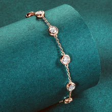 GRA-Certified 2.4 Carat Moissanite Bracelet | Sterling Silver Women's Gift for Birthdays
