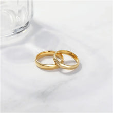 Gold Tungsten Wedding Band | Custom Engraved Couples Ring, 2-8mm
