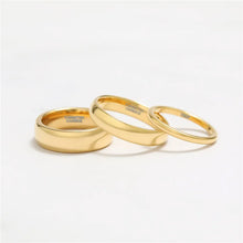 Gold Tungsten Wedding Band | Custom Engraved Couples Ring, 2-8mm