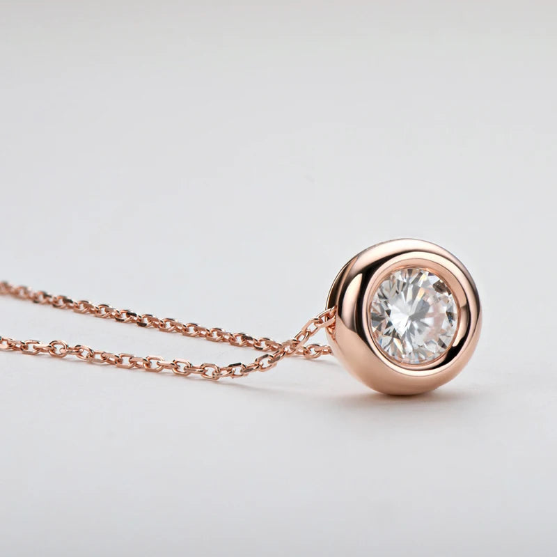 Moissanite Pendant Necklace for Women | D Color VVS1 | 925 Silver