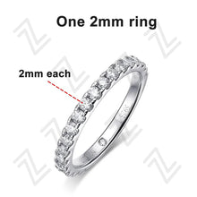 Handcrafted Moissanite Wedding Band | 3CT D Color 18K White Gold-Plated 925 Silver
