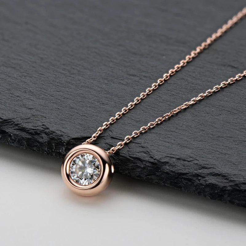 Moissanite Pendant Necklace for Women | D Color VVS1 | 925 Silver