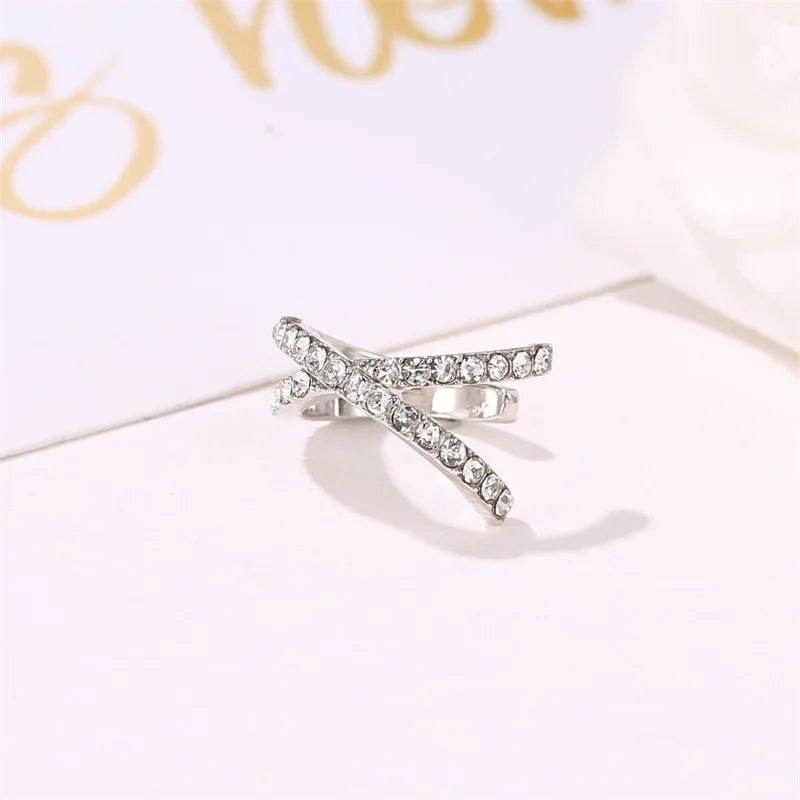Punk Metal Ear Cuff Clip for Women | No Piercing, C-Shape Geometric Ear Wrap Jewelry