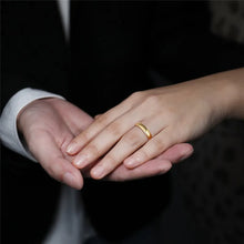 Gold Tungsten Wedding Band | Custom Engraved Couples Ring, 2-8mm