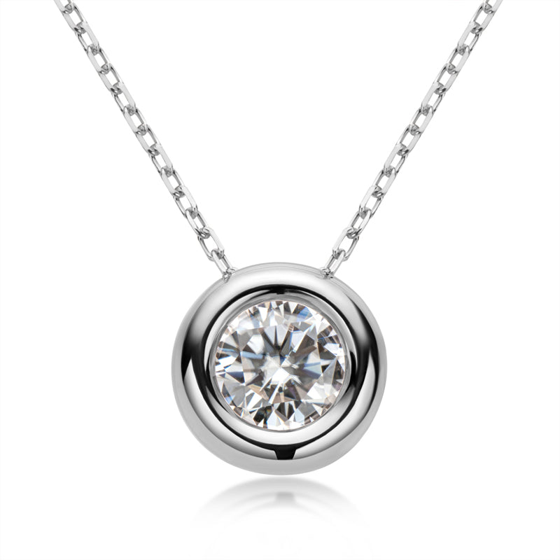 Moissanite Pendant Necklace for Women | D Color VVS1 | 925 Silver