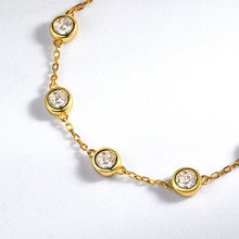 Round Cut 2.4 Carat Moissanite Bracelet | GRA Certified 925 Silver Classic Jewelry
