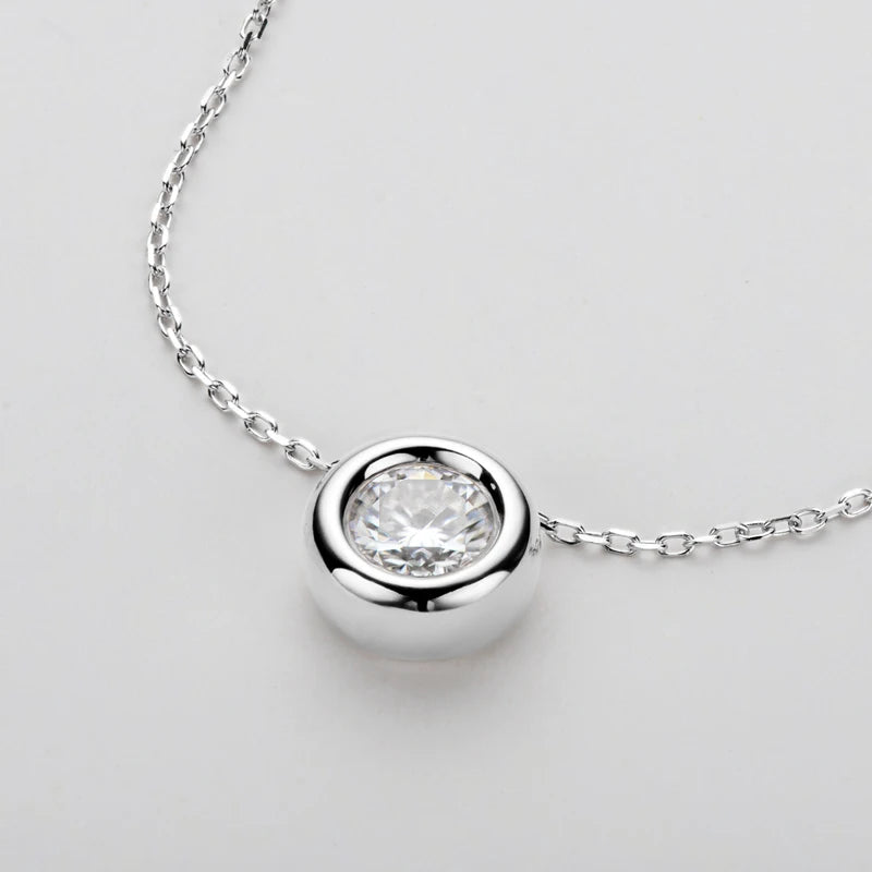Moissanite Pendant Necklace for Women | D Color VVS1 | 925 Silver