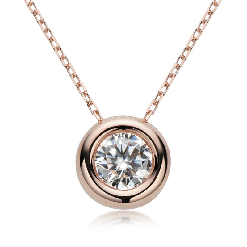 Moissanite Pendant Necklace for Women | D Color VVS1 | 925 Silver