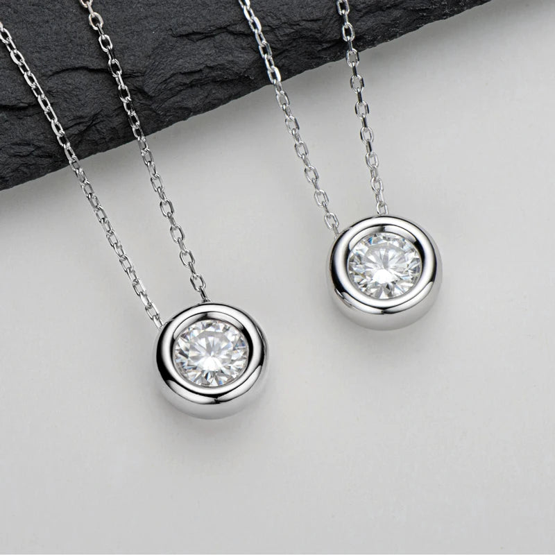 Moissanite Pendant Necklace for Women | D Color VVS1 | 925 Silver