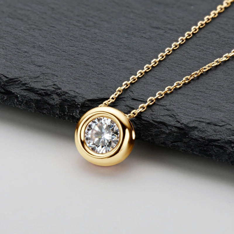 Moissanite Pendant Necklace for Women | D Color VVS1 | 925 Silver