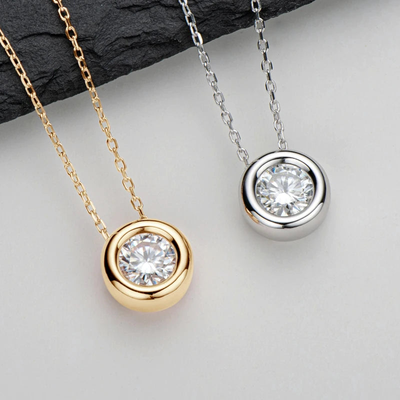 Moissanite Pendant Necklace for Women | D Color VVS1 | 925 Silver