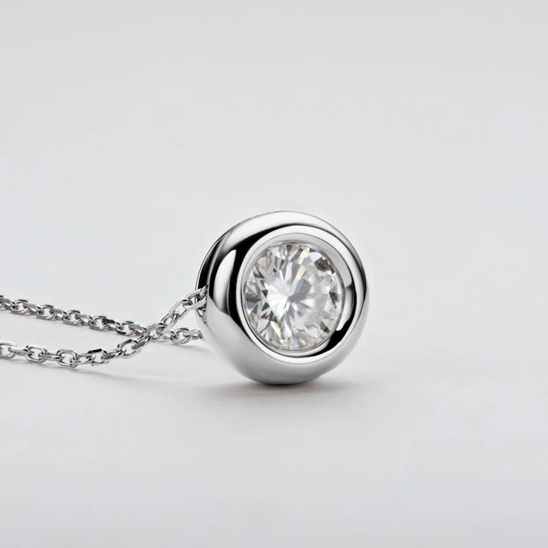 Moissanite Pendant Necklace for Women | D Color VVS1 | 925 Silver
