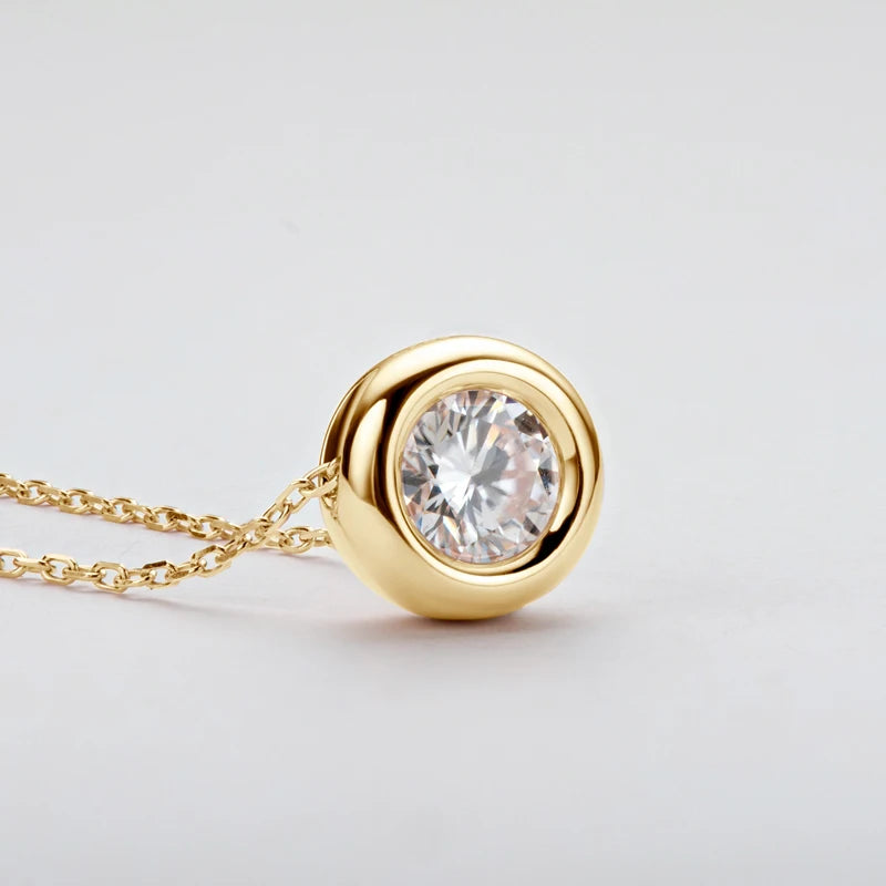 Moissanite Pendant Necklace for Women | D Color VVS1 | 925 Silver