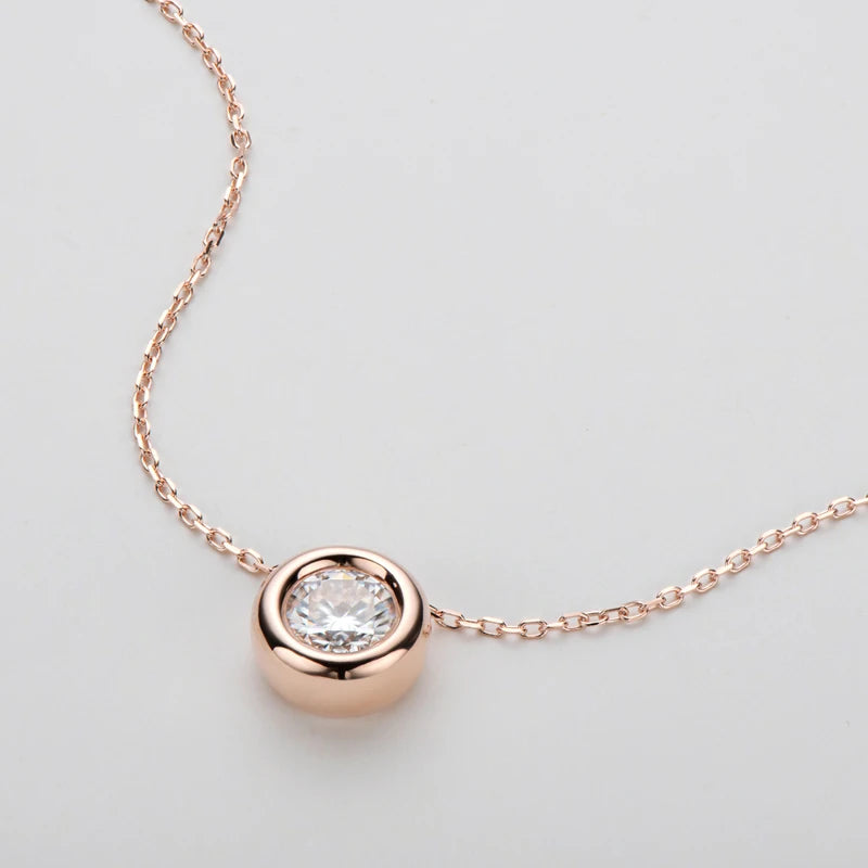 Moissanite Pendant Necklace for Women | D Color VVS1 | 925 Silver